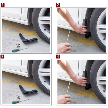 4 PCS Car Auto Semi-Rigid PVC Splash Flaps Mudguards Fender Guard for Honda City 2015-2020, For  Version City
