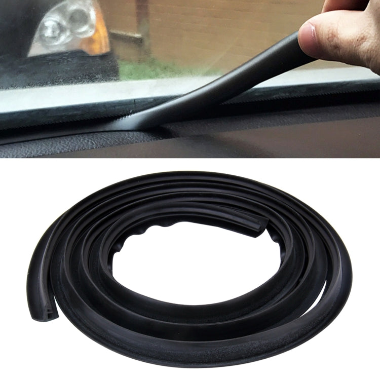 1.5m Car Instrument Desk Decorative Strip Rubber Chrome Decoration Strip  Seal, 1.5m