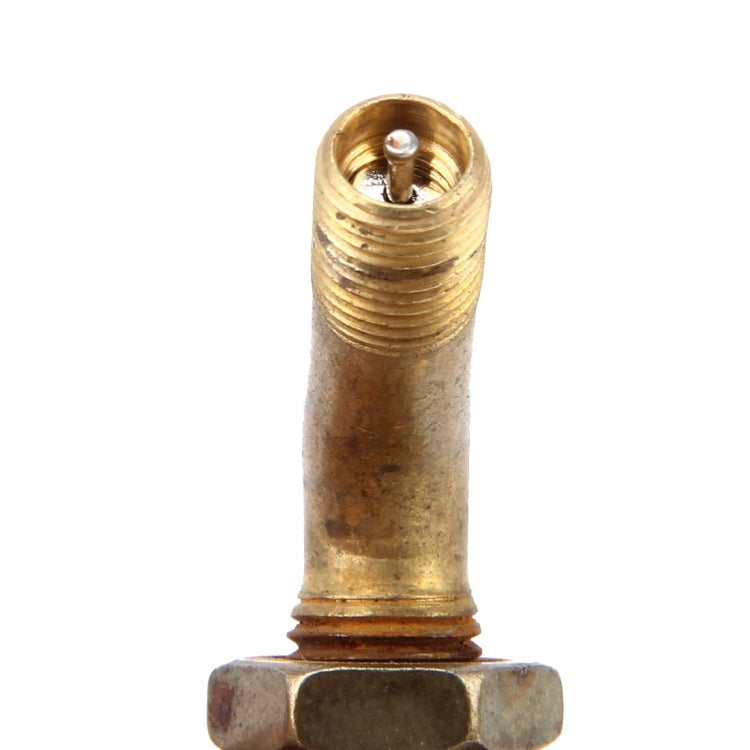 Car Motorcycle Bike Universal Yellow Copper Valve Adaptor Tyre Tube Extension Adapter, Yellow