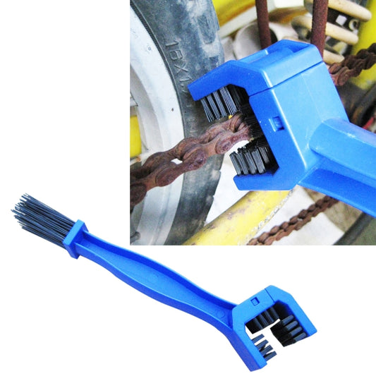 Motorcycle Bike Nylon Chain Cleaning Brush, Blue