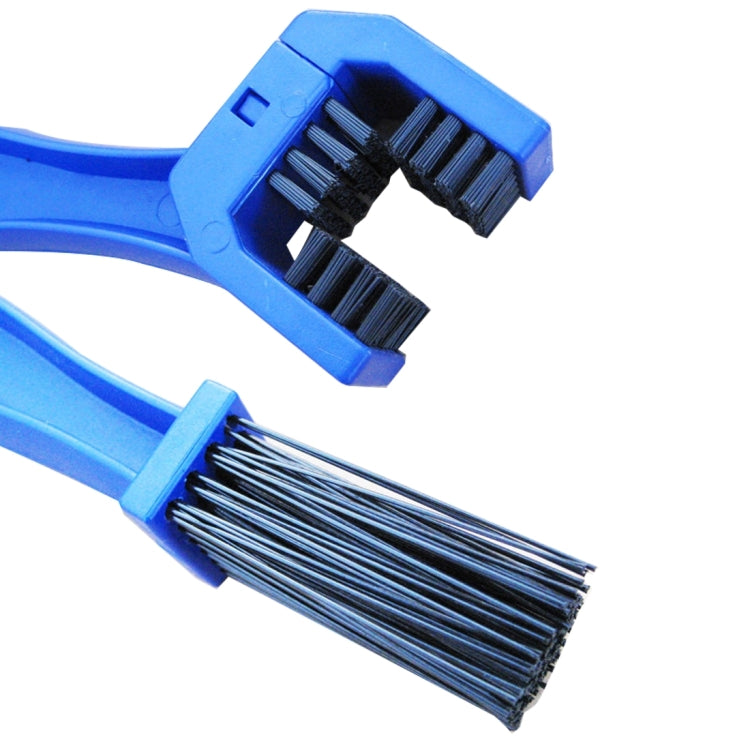 Motorcycle Bike Nylon Chain Cleaning Brush, Blue