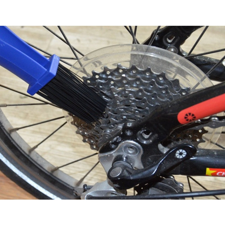 Motorcycle Bike Nylon Chain Cleaning Brush, Blue