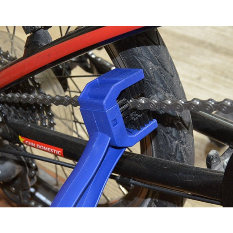 Motorcycle Bike Nylon Chain Cleaning Brush, Blue