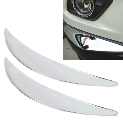 2 PCS Universal Car Auto Plastic Body Bumper Guard Protector Strip Sticker(Silver), JM-330 2 PCS