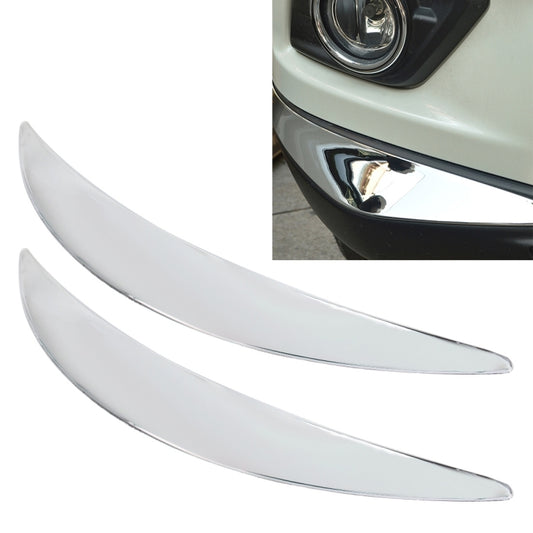 2 PCS Universal Car Auto Plastic Body Bumper Guard Protector Strip Sticker(Silver), JM-330 2 PCS