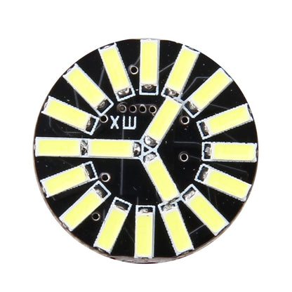 قطعتان من مصباح الانعطاف التلقائي للسيارة 1156/BA15S 1 وات 50 لومن 6000 كلفن مع 19 مصباح LED SMD-4014، تيار مستمر 12 فولت، 1156/BA15S 1 وات