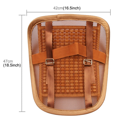 Universal Summer Ice Silk Mesh Breathable Cool Massage Waist Mat with Maple Wooden Bead for Car Family Office, CMS9127A, CMS9127B, CMS9127C, CMS9127D, CMS9127E