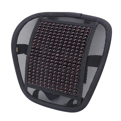 Universal Summer Ice Silk Mesh Breathable Cool Massage Waist Mat with Maple Wooden Bead for Car Family Office, CMS9127A, CMS9127B, CMS9127C, CMS9127D, CMS9127E