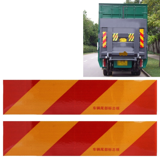 2 PCS Car Auto 56cm × 13cm Rear Warning Sign Sticker For Truck and Van, 56cm × 13cm