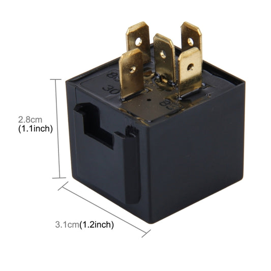 10 PCS JD-1914 40 AMP 12V Waterproof Car Auto Five Plugs Relay, 40A