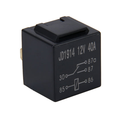 10 PCS JD-1914 40 AMP 12V Waterproof Car Auto Five Plugs Relay, 40A