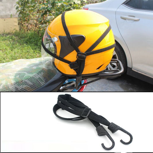 Motorcycle Elastic Fix Helmet Rope with 2 Hooks, Length: 60cm, Elastic Fix Helmet Rope