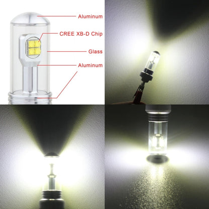 2 PCS 7440 40W 800 LM 6000K Car Turn Light Backup Light Brake Light with 8 CREE Lamps, DC 12V, 7440