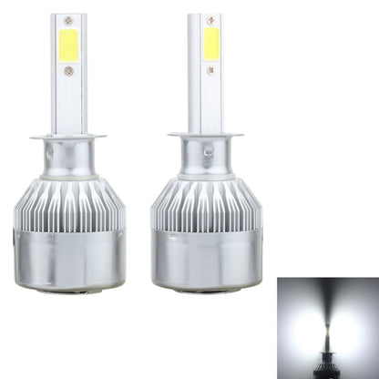 2 PCS  H1 18W 1800 LM 8000K IP68 Canbus Constant Current Car LED Headlight with 2 COB Lamps, DC 9-36V, H1
