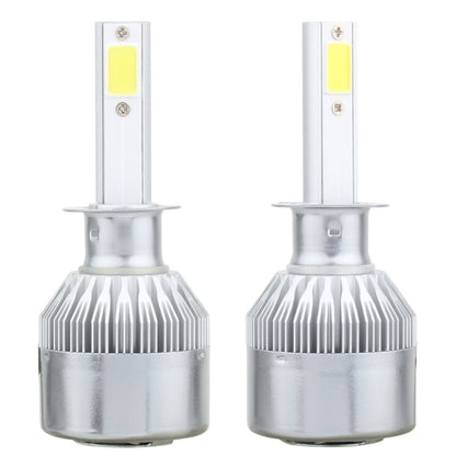 2 PCS  H1 18W 1800 LM 8000K IP68 Canbus Constant Current Car LED Headlight with 2 COB Lamps, DC 9-36V, H1