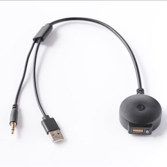 Universal Car Bluetooth Adapter Radio Stereo AUX Cable Adapter AUX USB Interface, AUX USB Interface