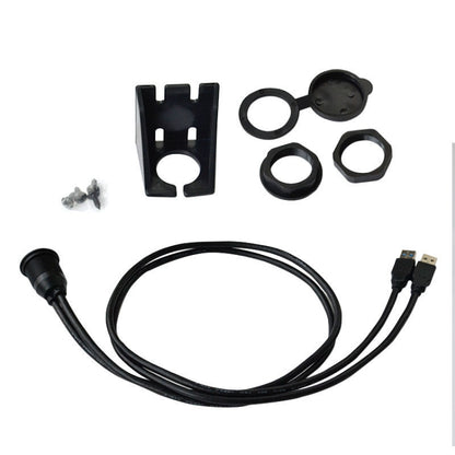 1m Flush Mount USB 3.0 Dock Car Ship Motorcycle Dashboard Panel Male to Female Data Waterproof Extension Cord, For Cable Length: 1m