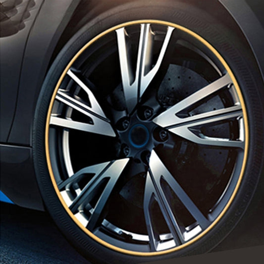 Universal Decorative Scratchproof Stickup 8M Flexible Car Wheel Hub TRIM Mouldings Shining Decoration Strip, 8m Shining, 8m