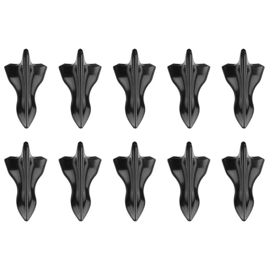 10 PCS Universal Car Black Shark Fin Diffuser Vortex Generator Roof Spoiler
