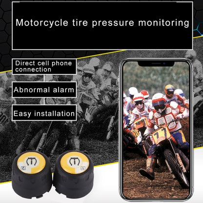 Motorcycle Bluetooth Tire Pressure Monitoring System TPMS Mobile Phone APP Detection 2 External Sensors, TPMS