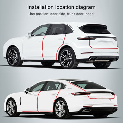 Universal Car Door Invisible Anti-collision Strip Protection Guards Trims Stickers Tape, Size: 7cm x 5m, Size: 7cm x 5m