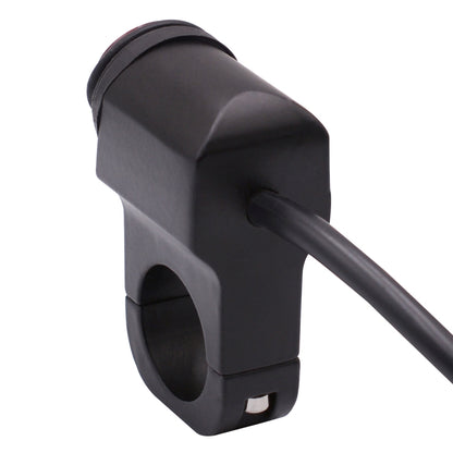 Motorcycle Headlight Auxiliary Light Waterproof Aluminum Alloy Single Flash Switches with Indicator Light, Single Flash