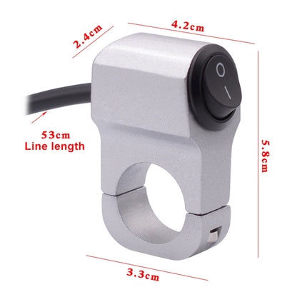 Motorcycle Headlight Auxiliary Light Aluminum Alloy Switches with Lock, Headlight Auxiliary Switches