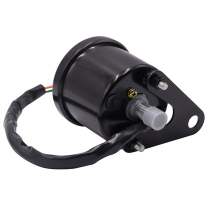 Motorcycle Multi-functional Modification Instrumentation Motorcycle Odometer Speedometer Tachometer Oil Gauge, Black, Speedometer Tachometer