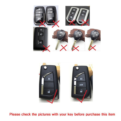 TPU One-piece Electroplating Opening Full Coverage Car Key Case with Key Ring for TOYOTA YARIS L / COROLLA / YARIS L / CAMRY / VIOS / HIGHLANDER, Pink, Blue, Red, Silver