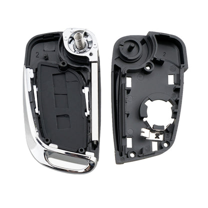 For PEUGEOT Car Keys Replacement 2 Buttons Car Key Case with Grooved and Holder, 2 Buttons with Grooved