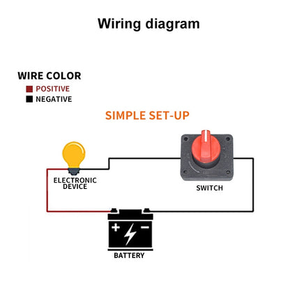 Car Motorcycles Battery Selector Isolator Disconnect Rotary Switch Cut, A730