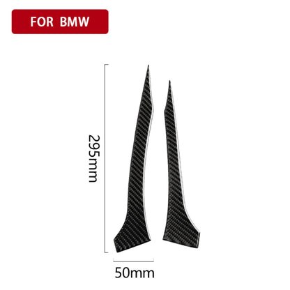 2 PCS Car Carbon Fiber Rearview Mirror Bumper Strip Decorative Sticker for BMW G30 (2018-2019) / G11 (2016-2019), Right Drive without Lens, Rearview Mirror Right Drive without Lens