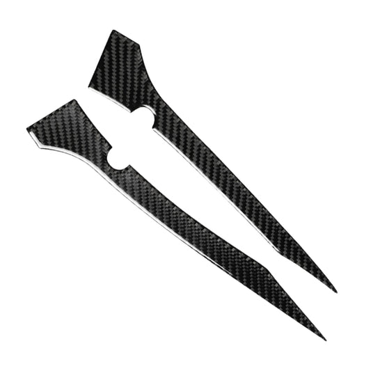 2 PCS Car Carbon Fiber Rearview Mirror Bumper Strip Decorative Sticker for BMW G30 (2018-2019) / G11 (2016-2019), Left Drive with Camera, Rearview Mirror Left Drive with Camera