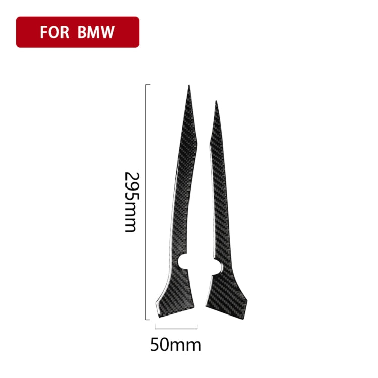 2 PCS Car Carbon Fiber Rearview Mirror Bumper Strip Decorative Sticker for BMW G30 (2018-2019) / G11 (2016-2019), Left Drive with Camera, Rearview Mirror Left Drive with Camera