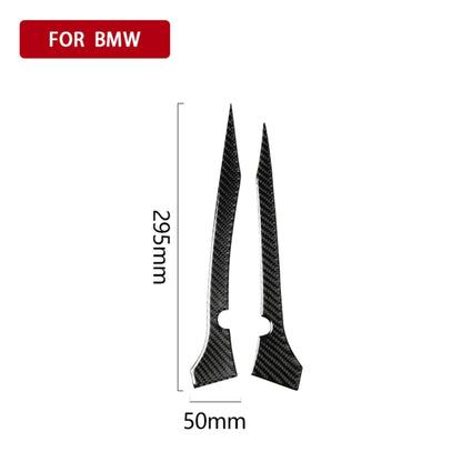 2 PCS Car Carbon Fiber Rearview Mirror Bumper Strip Decorative Sticker for BMW G30 (2018-2019) / G11 (2016-2019), Left Drive with Camera, Rearview Mirror Left Drive with Camera