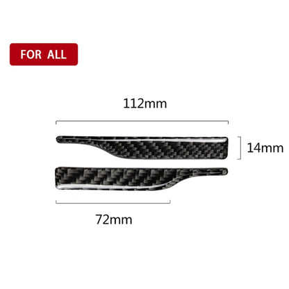 2 PCS Car Carbon Fiber Rearview Mirror Anti-collision Strip Protection Guards Trims Stickers for Toyota Eighth Generation Camry 2018-2019, Rearview Mirror