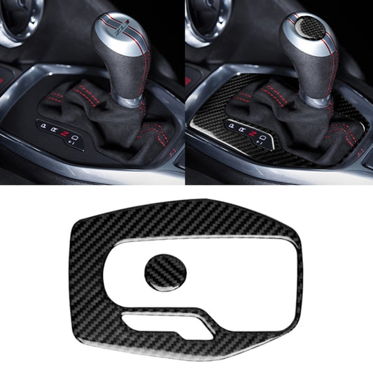 2 in 1 Car Carbon Fiber Gear Frame Decorative Sticker for Chevrolet Camaro 2017-2019, Gear Frame