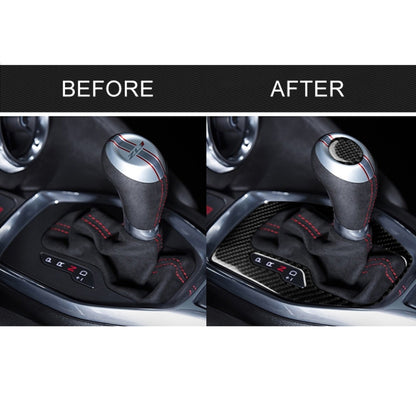 2 in 1 Car Carbon Fiber Gear Frame Decorative Sticker for Chevrolet Camaro 2017-2019, Gear Frame