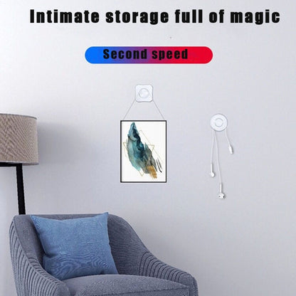 Square Shape Multi-function Portable Strong Adsorption Nano Traceless Sticker Cable Clamp Storage Hook Mobile Phone Holder Bracket, Square Shape