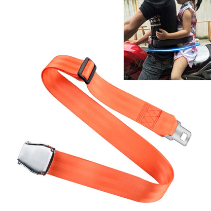 Child Safety Bundle Protection Belt for Electric Motorcycle / Bicycle, Car Seat Belt (Black), Car Seat Belt (Orange)