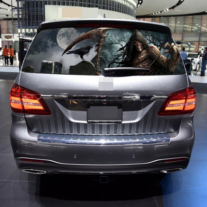 Scythe Death Pattern Horror Series Car Rear Window Decorative Sticker, Size: 168 x 74cm, Size: 168 x 74cm (Scythe Death)