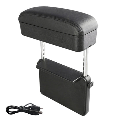 Universal Car Wireless Qi Standard Charger PU Leather Wrapped Armrest Box Cushion Car Armrest Box Mat with Storage Box, 1pc(Black), 1pc(Black Red), 1pc(Black White), 1pc(Grey), 1pc(Beige), 1pc(Brown)