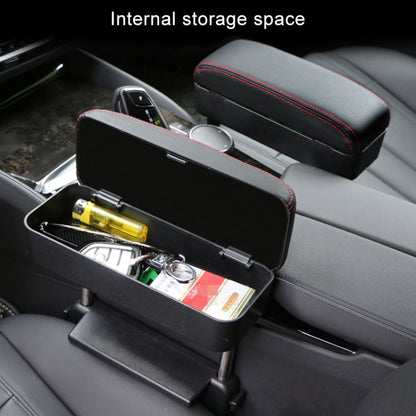 Universal Car Wireless Qi Standard Charger PU Leather Wrapped Armrest Box Cushion Car Armrest Box Mat with Storage Box, 1pc(Black), 1pc(Black Red), 1pc(Black White), 1pc(Grey), 1pc(Beige), 1pc(Brown)