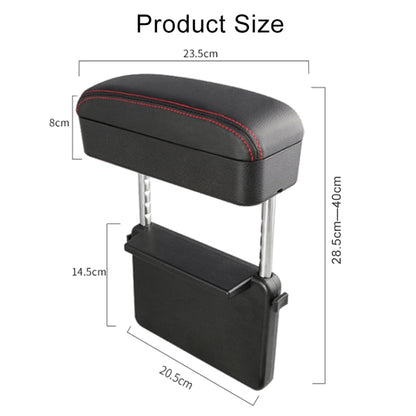 Universal Car Wireless Qi Standard Charger PU Leather Wrapped Armrest Box Cushion Car Armrest Box Mat with Storage Box, 1pc(Black), 1pc(Black Red), 1pc(Black White), 1pc(Grey), 1pc(Beige), 1pc(Brown)