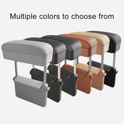 Universal Car Wireless Qi Standard Charger PU Leather Wrapped Armrest Box Cushion Car Armrest Box Mat with Storage Box, 1pc(Black), 1pc(Black Red), 1pc(Black White), 1pc(Grey), 1pc(Beige), 1pc(Brown)