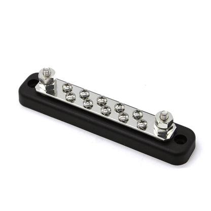 10 Way Power Distribution Bus Bar 10-bit Single Distribution Box for Car / RV / Boat, 10-bit