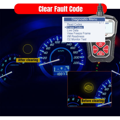 KONNWEI KW310 OBD Car Fault Detector Code Reader ELM327 OBD2 Scanner Diagnostic Tool, KW310