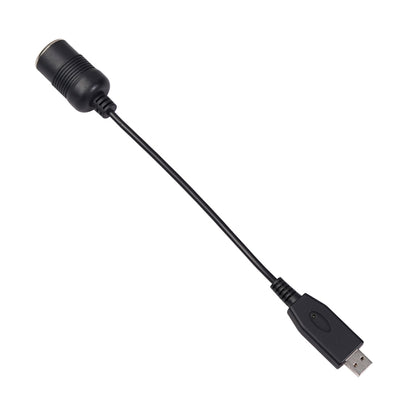 محول سيارة من منفذ USB إلى مقبس ولاعة سجائر السيارة أنثى 5 فولت إلى 12 فولت كابل محول طاقة معزز، 5 فولت إلى 12 فولت