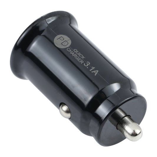 شاحن سيارة TE-339PD 3.1A PD USB-C / Type-C + واجهة USB شاحن سيارة صغير سريع الشحن