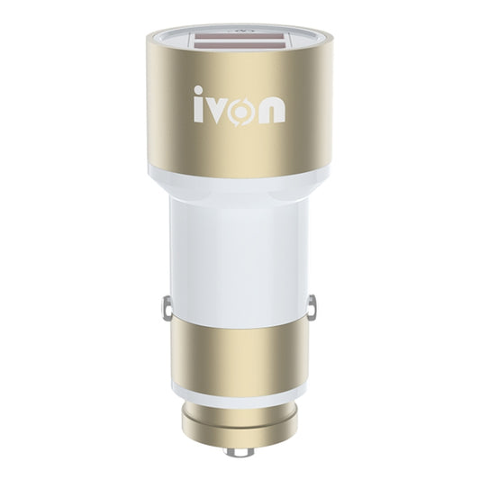 شاحن سيارة معدني كامل من IVON CC33، 36 واط، 6 أمبير، ثنائي الشحن، USB، QC 3.0، CC33